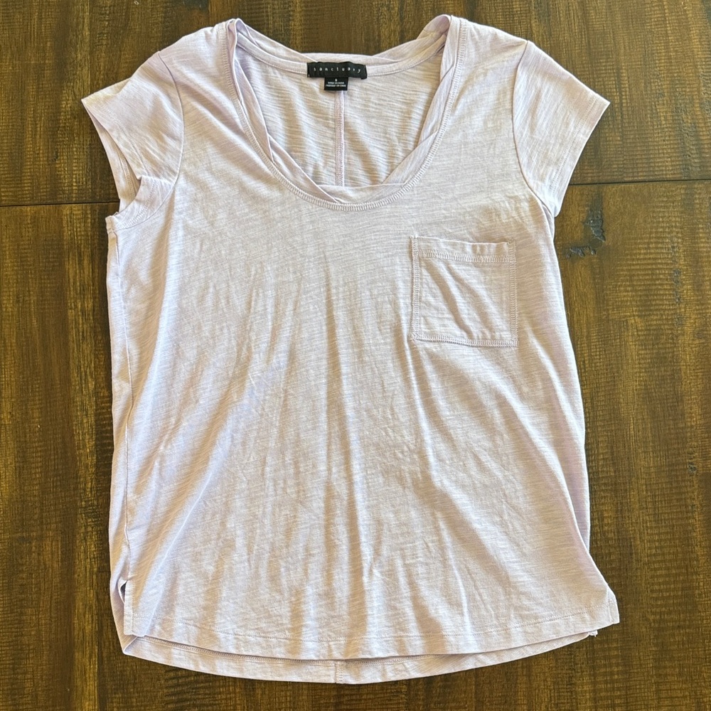 Sanctuary Light Purple Short Sleeve Tee